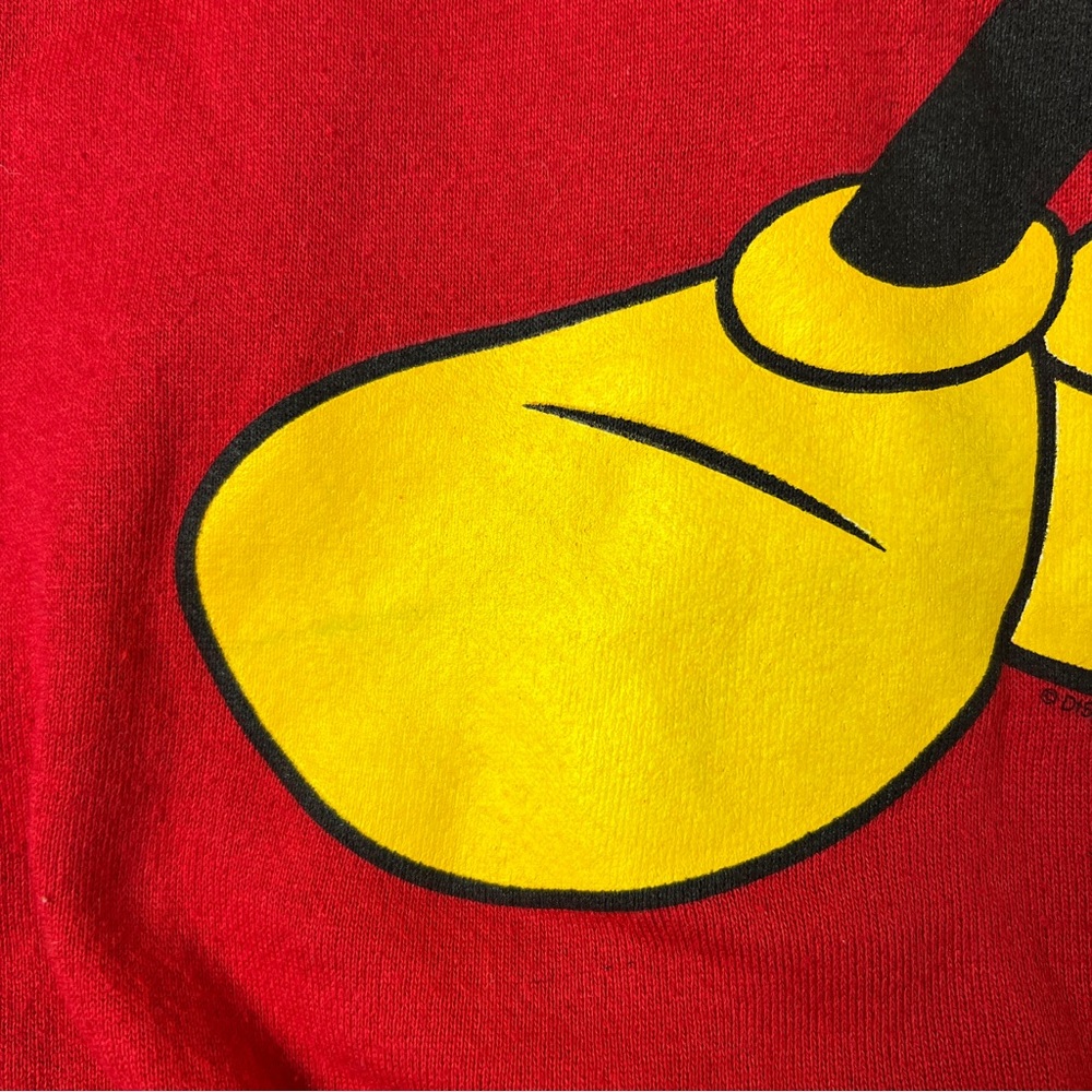 Vintage Mickey Mouse Disney Unlimited Sweatshirt Red Size XL Unisex - Picture 6 of 10
